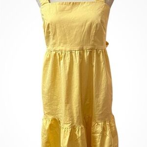 Gal Meets Glam Yellow Midi Dress